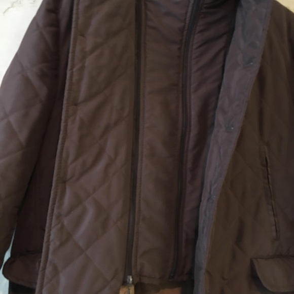 Brown puffer sport coat - Picture 3 of 4